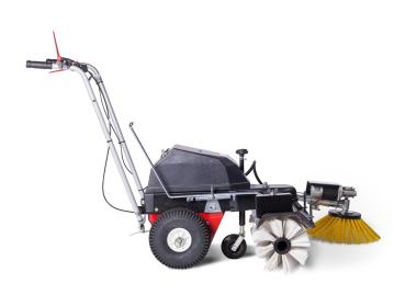 Kehrmaschine Limpar Akku 52 mit Seitenbesen Links -AGM Batterie 50Ah -8x2 Poly